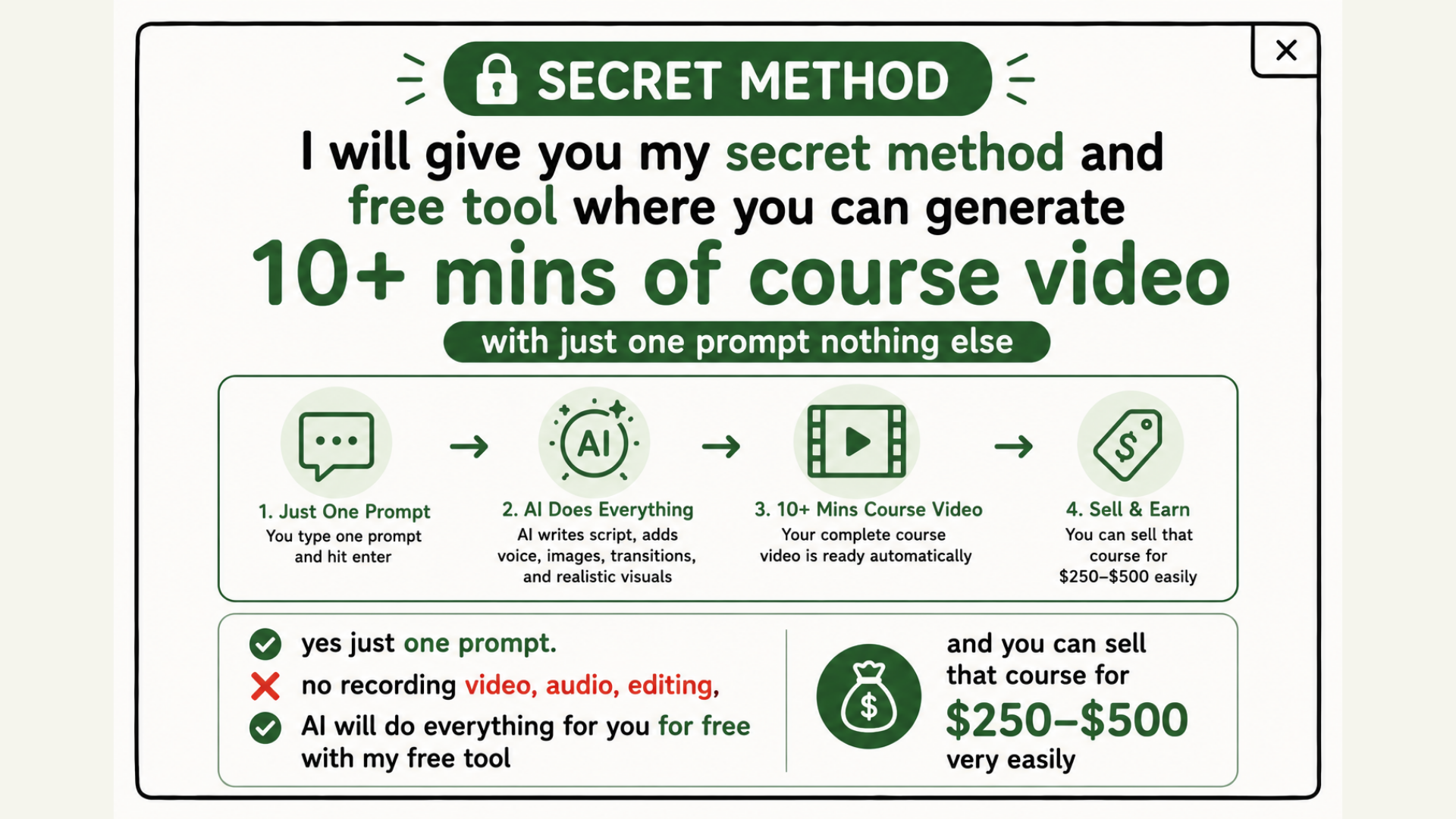 SECRET AI
COURSE METHOD